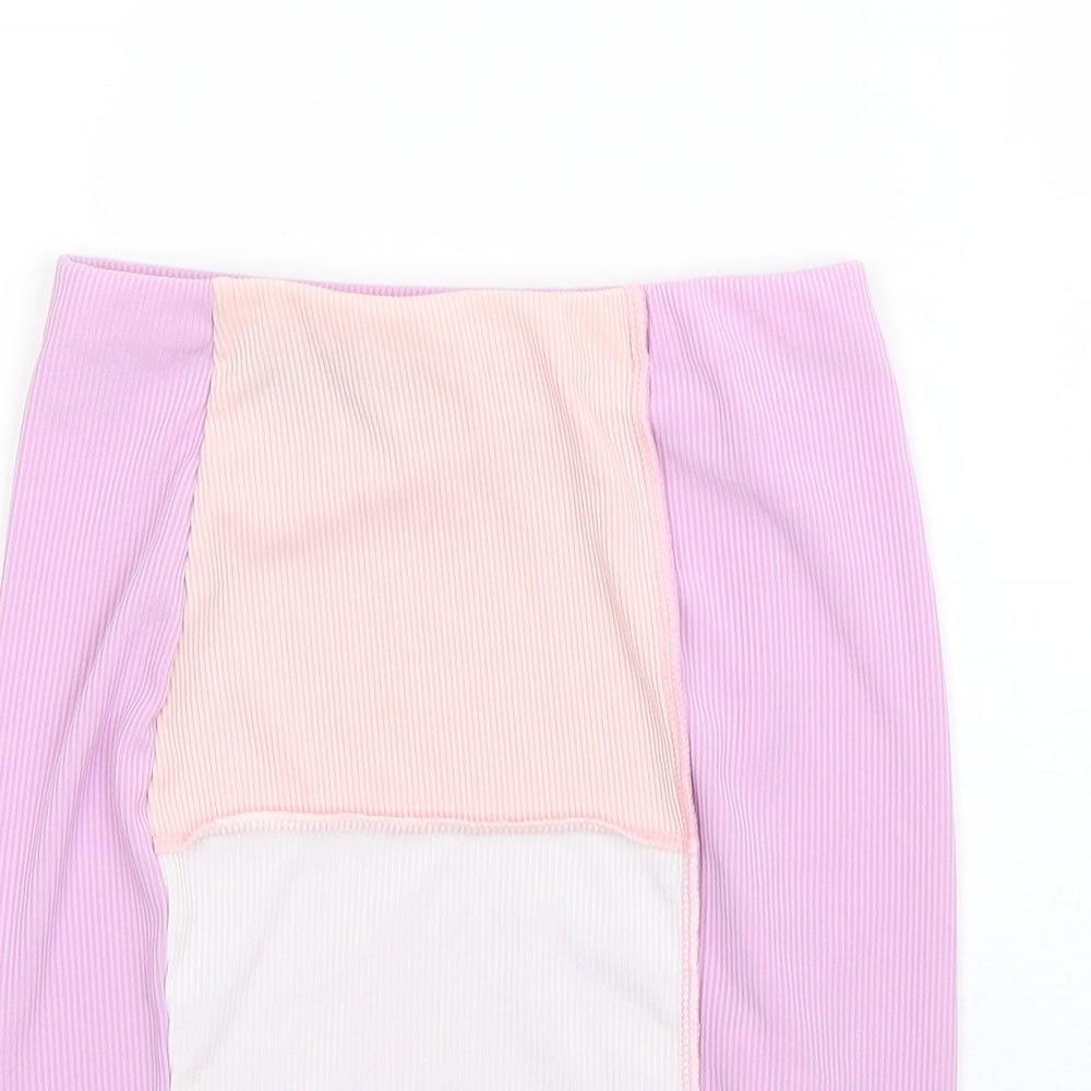 I SAW IT FIRST Womens Purple  Polyester Straight & Pencil Skirt Size 8