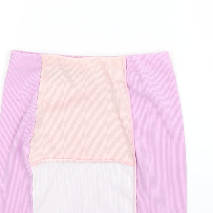 I SAW IT FIRST Womens Purple  Polyester Straight & Pencil Skirt Size 8