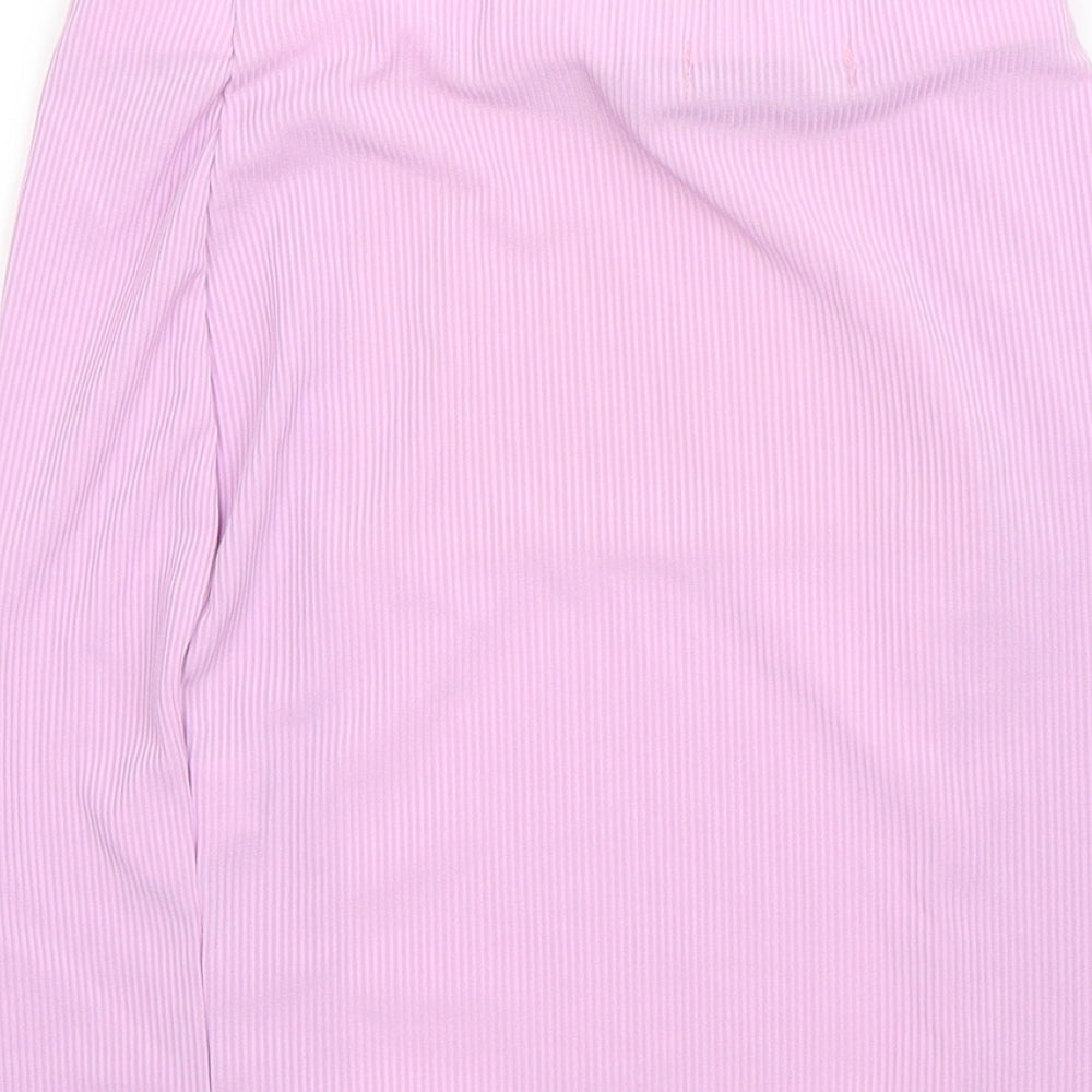 I SAW IT FIRST Womens Purple  Polyester Straight & Pencil Skirt Size 8