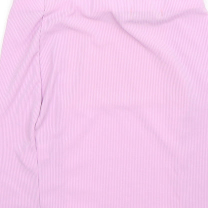 I SAW IT FIRST Womens Purple  Polyester Straight & Pencil Skirt Size 8