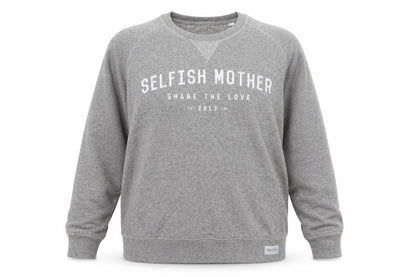 Front view of Stanley / Stella women’s grey cotton pullover sweatshirt, size XL