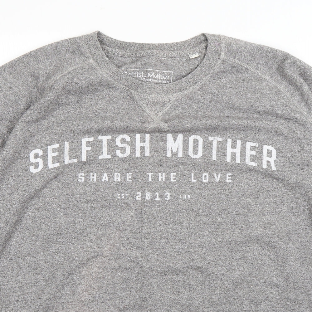 Stanley / Stella Womens Grey  Cotton Pullover Sweatshirt Size XL
