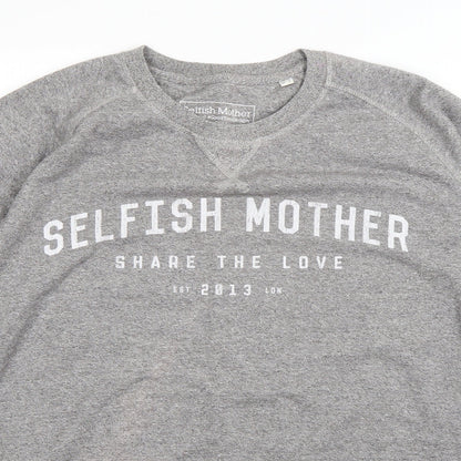 Stanley / Stella Womens Grey  Cotton Pullover Sweatshirt Size XL