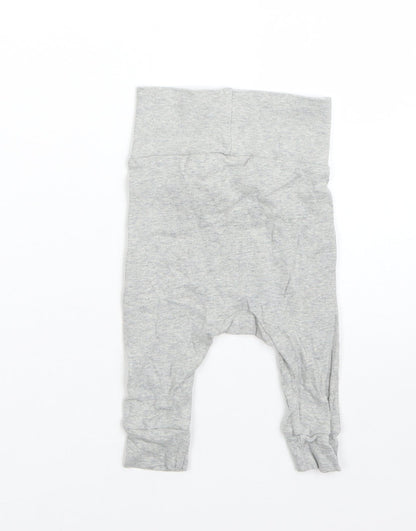 H&M Boys Grey  Cotton  Pyjama Pants Size 0-3 Months