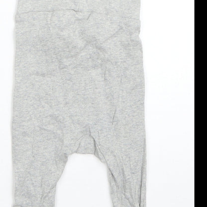 H&M Boys Grey  Cotton  Pyjama Pants Size 0-3 Months