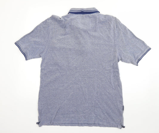 Manchester City Mens Blue  Cotton  Polo Size L Collared