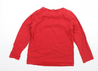 Arsenal Boys Red  Cotton Basic T-Shirt Size 8-9 Years Round Neck