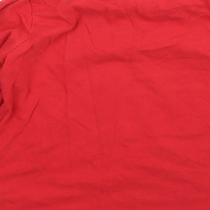 Arsenal Boys Red  Cotton Basic T-Shirt Size 8-9 Years Round Neck