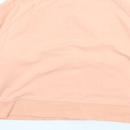 Lonsdale Womens Pink Round Neck  Polyester Pullover Jumper Size 18