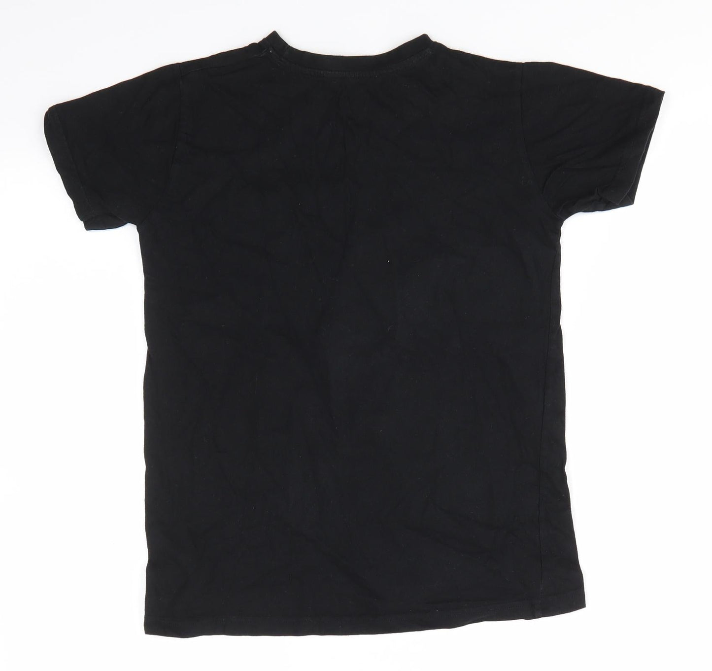 Urban Outlawas Girls Black  Cotton Basic T-Shirt Size 11-12 Years Round Neck Pullover - Floss Like A Boss