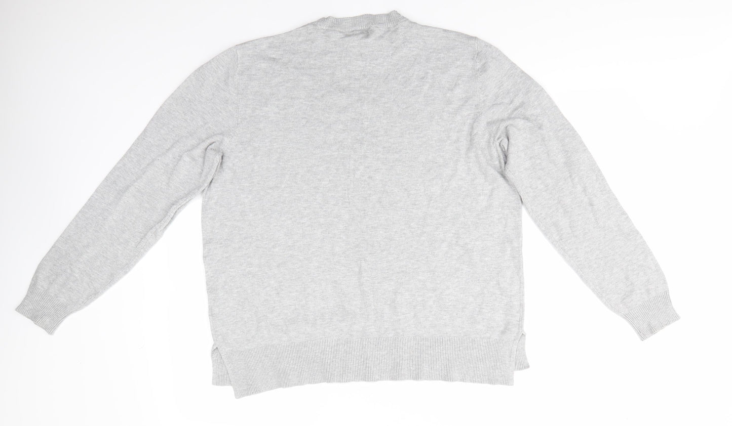 Womens UK Size L H&M Grey Pullover Jumper