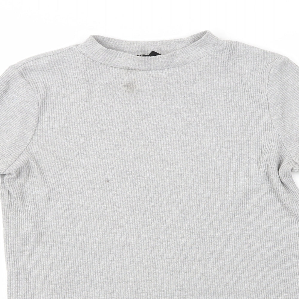 Womens UK Size 14 New Look Grey Pullover Jumper