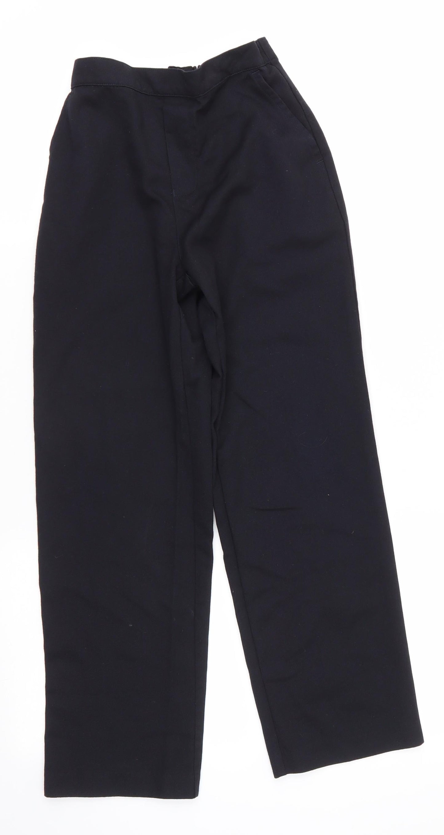 Matalan Boys Black  Polyester Dress Pants Trousers Size 10 Years  Regular  - School Trousers Back Elastication