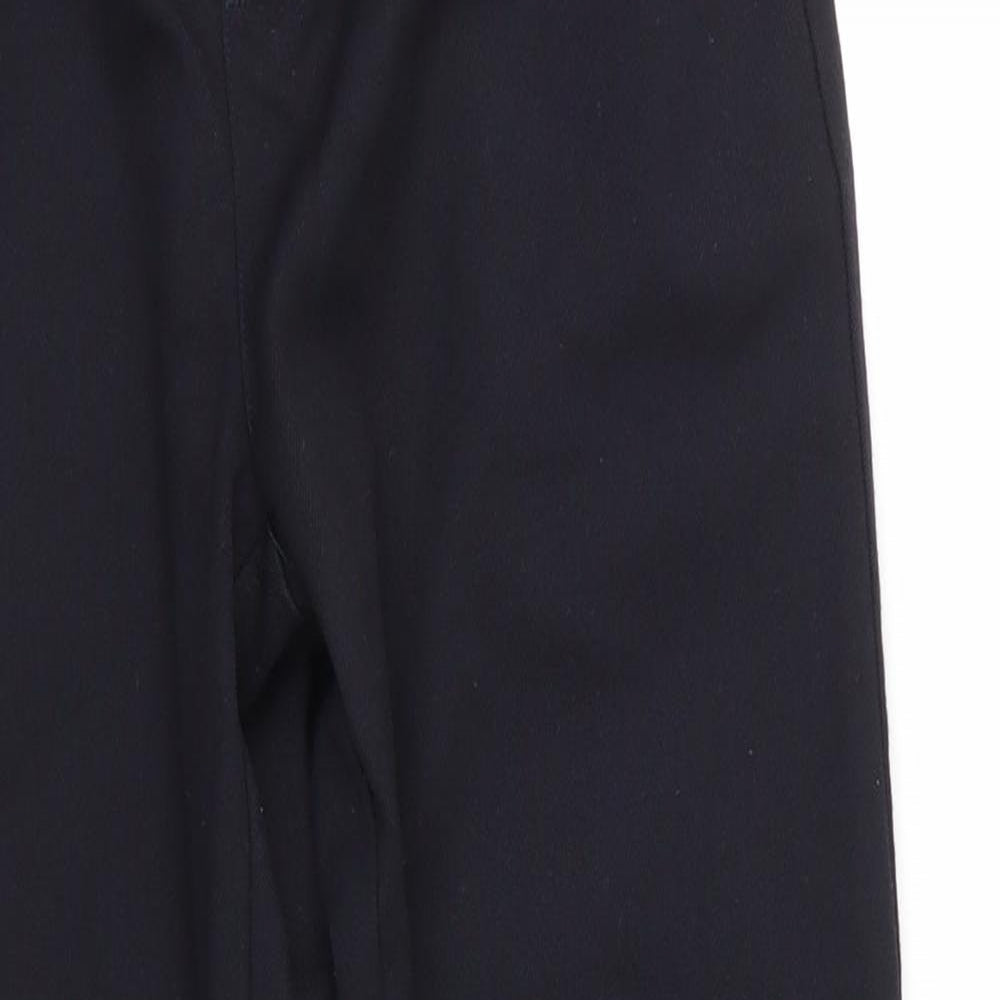 Matalan Boys Black  Polyester Dress Pants Trousers Size 10 Years  Regular  - School Trousers Back Elastication