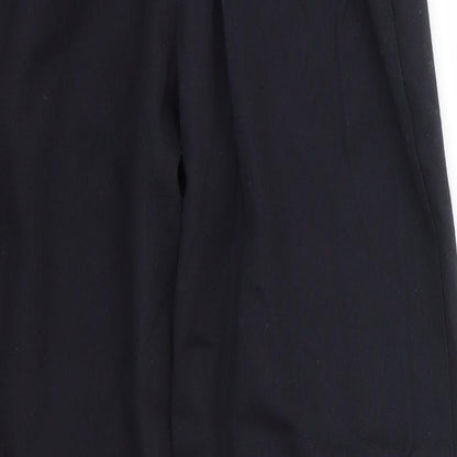 Matalan Boys Black  Polyester Dress Pants Trousers Size 10 Years  Regular  - School Trousers Back Elastication