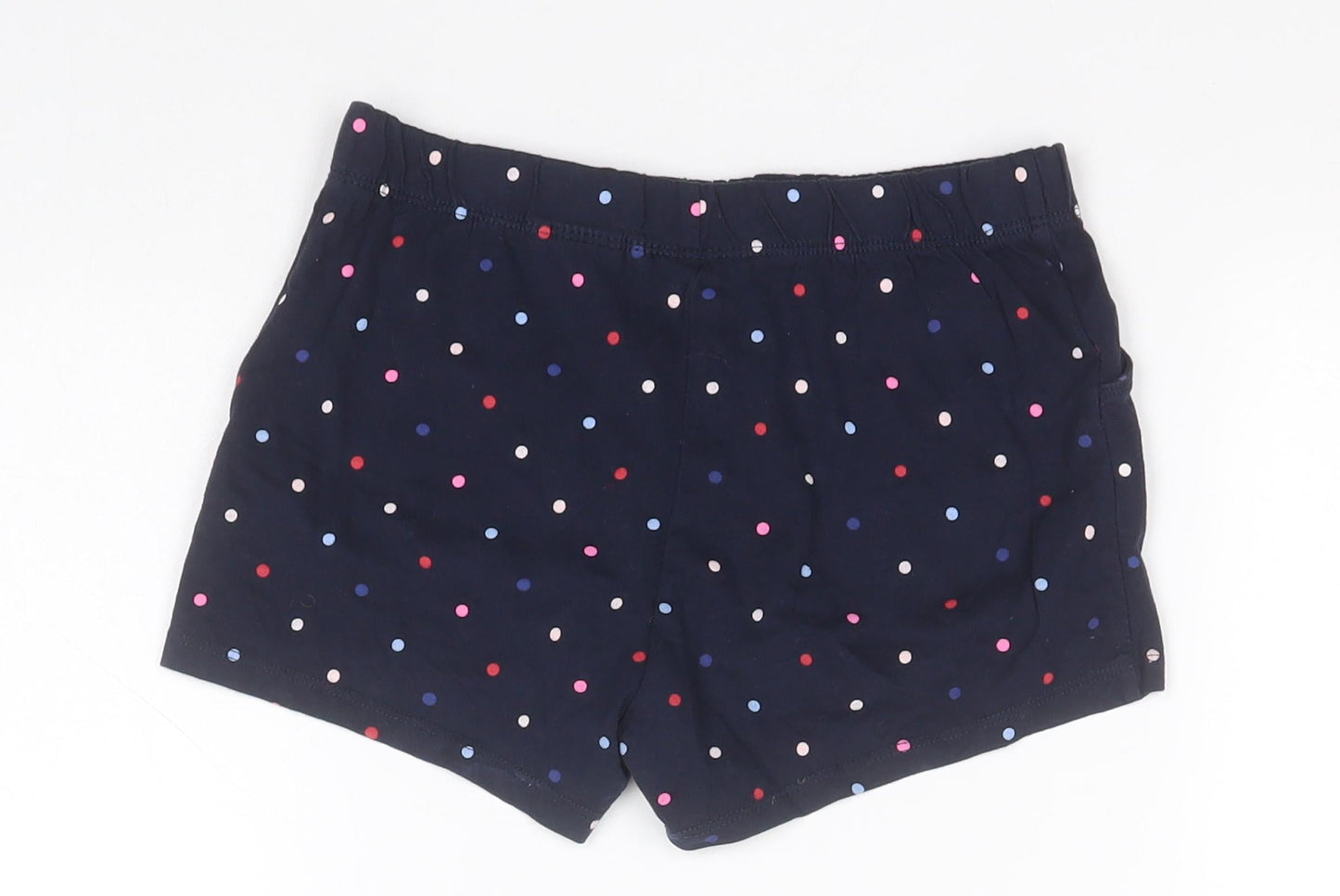 H&M Boys Blue Spotted Cotton Sweat Shorts Size 9-10 Years  Regular