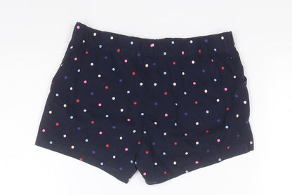H&M Boys Blue Spotted Cotton Sweat Shorts Size 9-10 Years  Regular