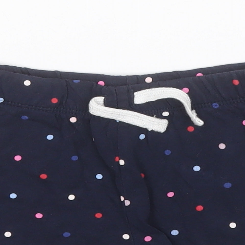H&M Boys Blue Spotted Cotton Sweat Shorts Size 9-10 Years  Regular