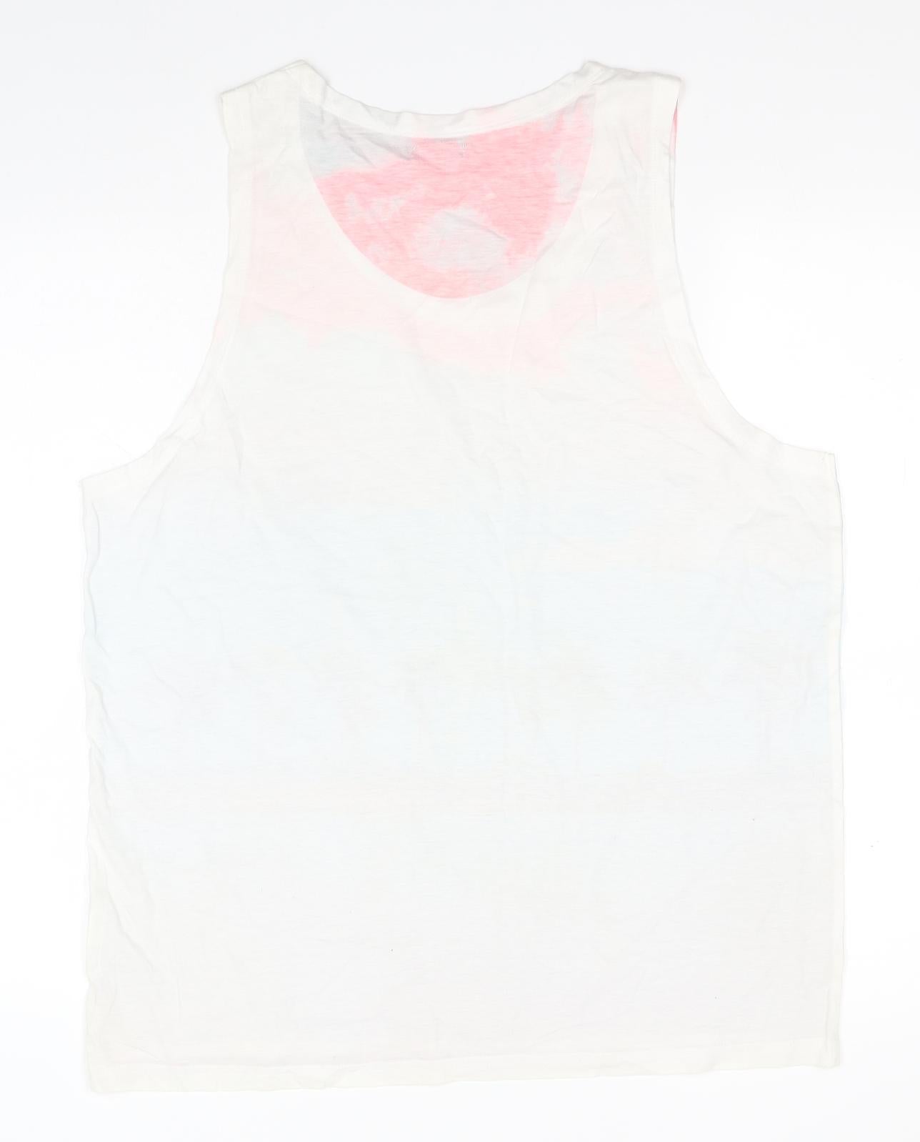 Womens UK Size L Blue Inc Multicoloured Basic Tank