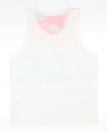 Womens UK Size L Blue Inc Multicoloured Basic Tank