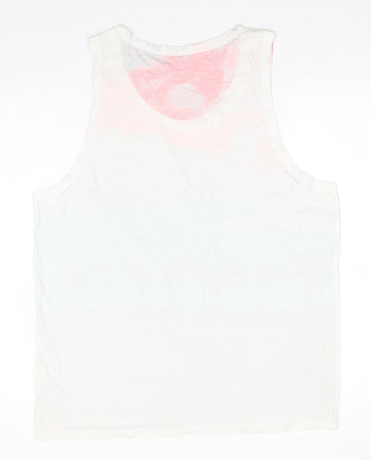 Womens UK Size L Blue Inc Multicoloured Basic Tank