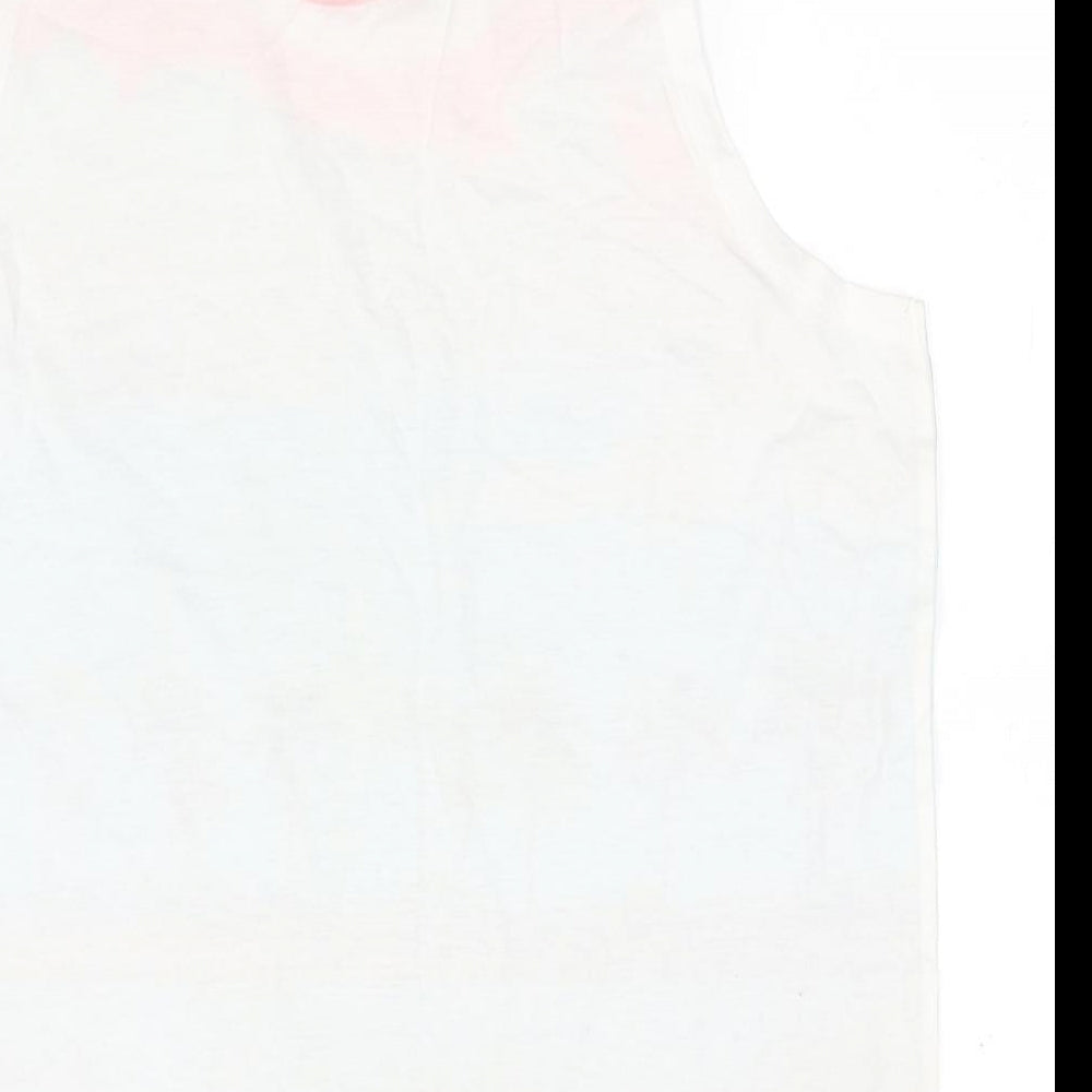 Womens UK Size L Blue Inc Multicoloured Basic Tank