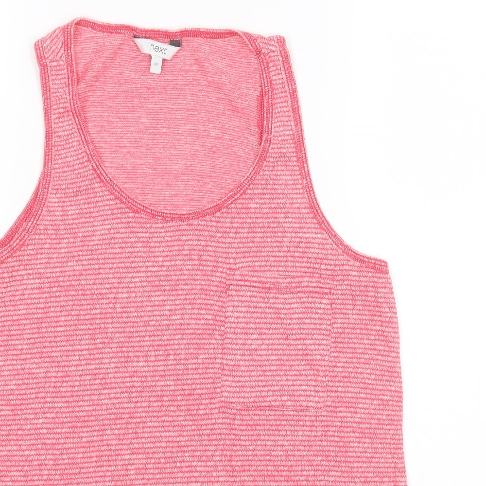 Womens UK Size 10 NEXT Pink Basic Tank
