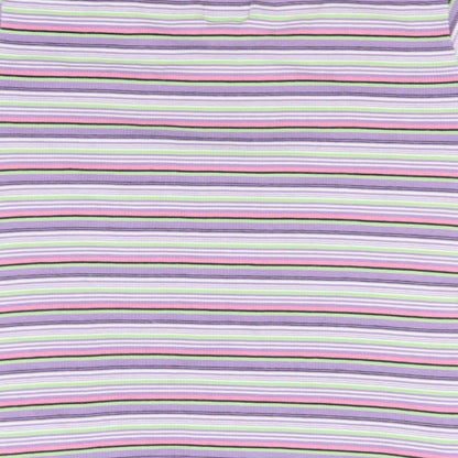 The Trader Womens Multicoloured Round Neck Striped Cotton Pullover Jumper Size L