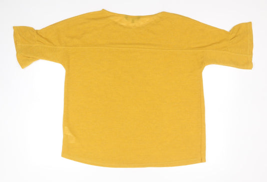 Womens UK Size 16 Debenhams Orange Pullover Jumper