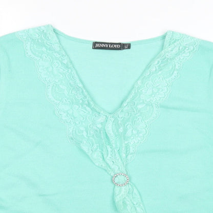 Womens UK Size XL Jenny Loyd Green Pullover Jumper