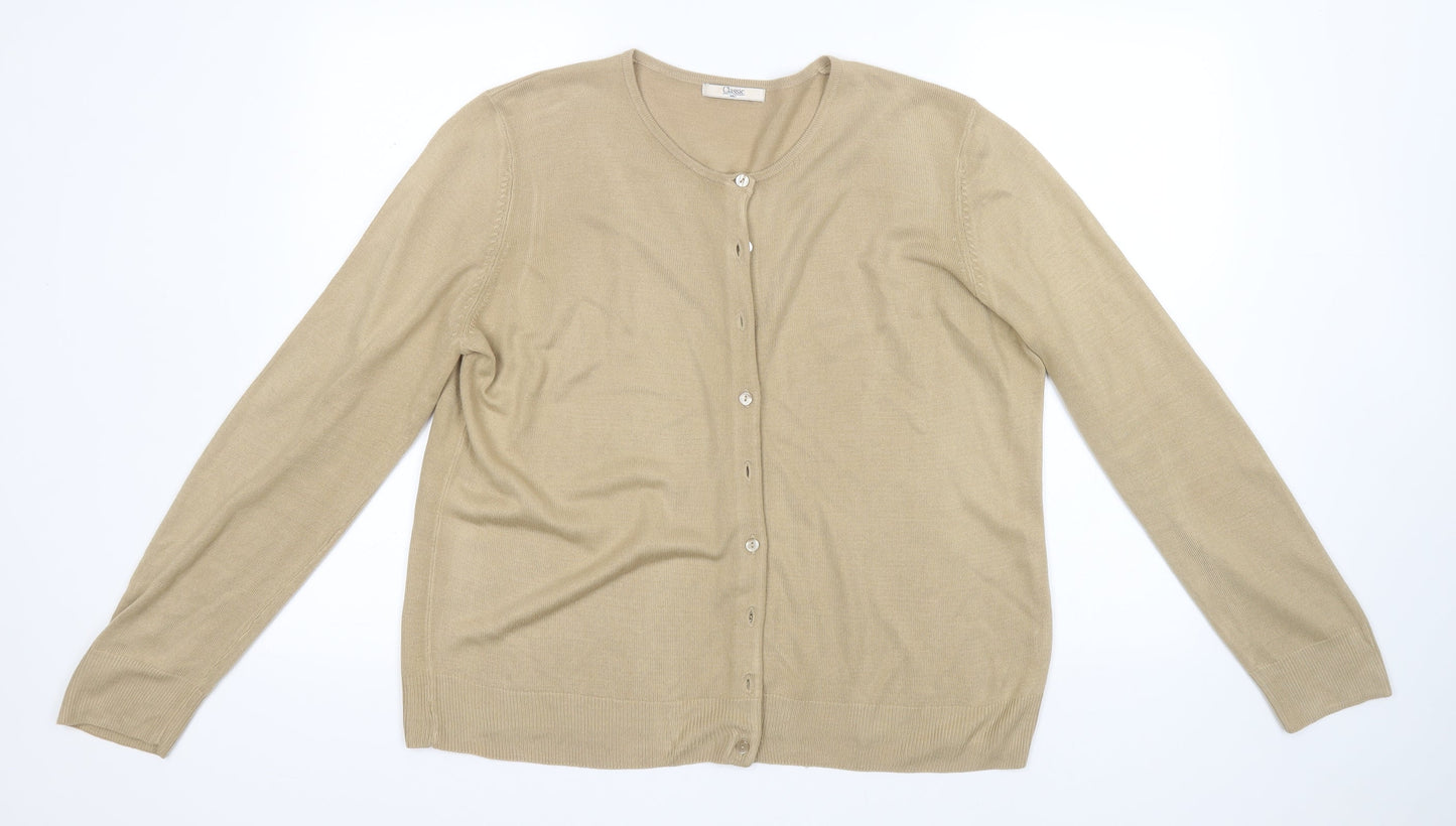 Womens UK Size  Marks and Spencer Green Cardigan Jumper