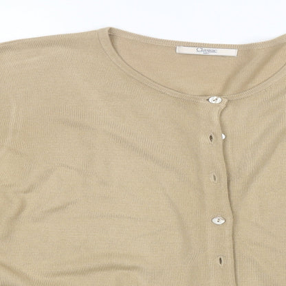 Womens UK Size  Marks and Spencer Green Cardigan Jumper