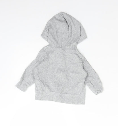 CARTERS Boys Grey  Cotton Full Zip Jumper Size 3-6 Months   - LITTLE GENTLEMAN