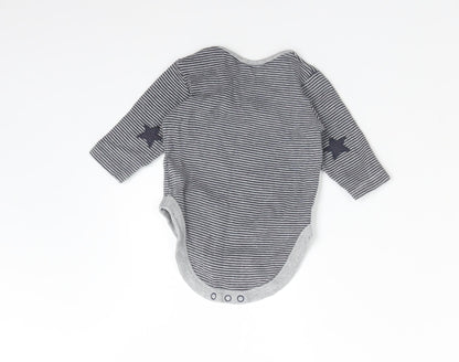NEXT Boys Multicoloured Striped Cotton Babygrow One-Piece Size 3-6 Months