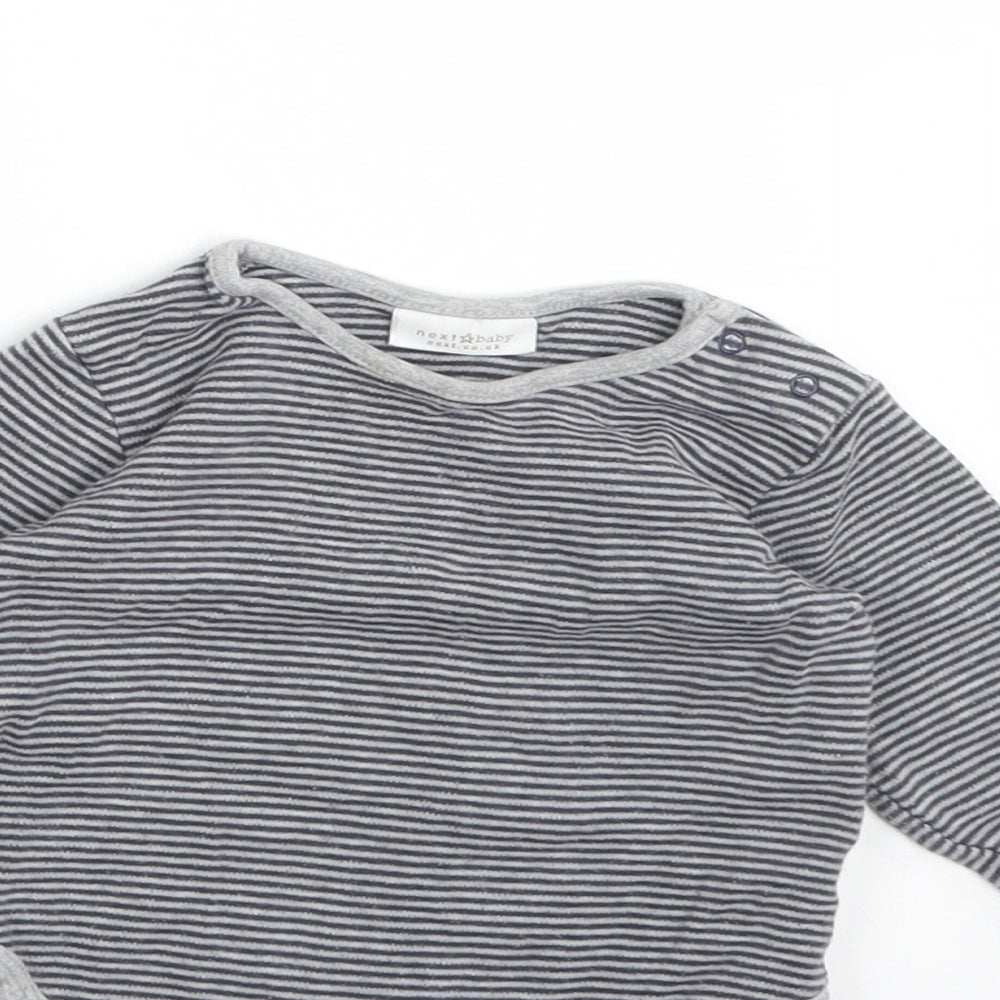 NEXT Boys Multicoloured Striped Cotton Babygrow One-Piece Size 3-6 Months