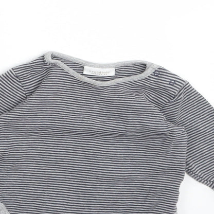NEXT Boys Multicoloured Striped Cotton Babygrow One-Piece Size 3-6 Months