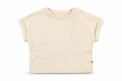 Front view of Next Baby Orange Cotton Basic T-Shirt Size Newborn Crew Neck