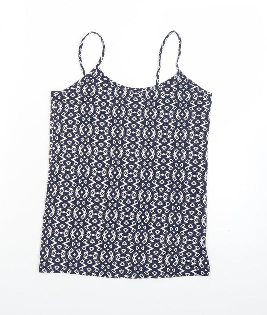 Womens UK Size 12 Peacocks Multicoloured Camisole T-Shirt