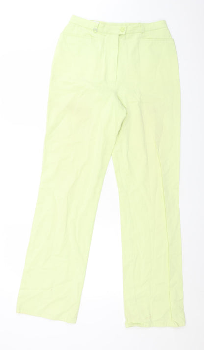 Womens UK Size 10 Basler Regular Fit  Green Trousers