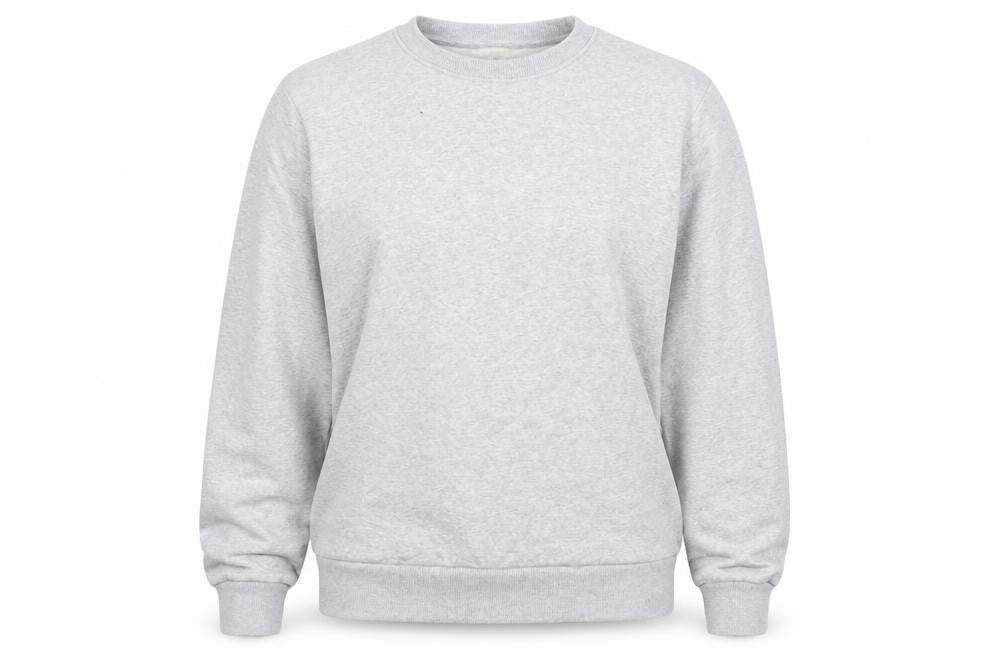 Front view of F&F women’s grey cotton pullover sweatshirt, size L