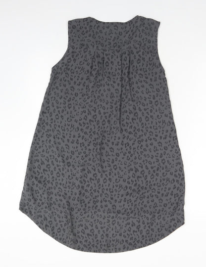 Womens UK Size 6 H&M Grey Basic T-Shirt