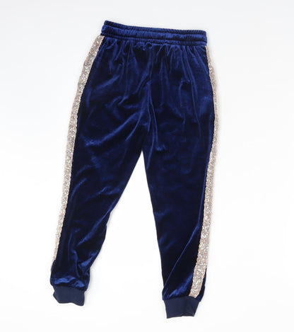 Very Girls Blue  Polyester Jogger Trousers Size 9 Months  Regular