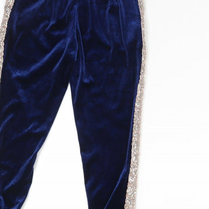 Very Girls Blue  Polyester Jogger Trousers Size 9 Months  Regular