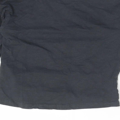 George Boys Grey  Cotton Basic T-Shirt Size 2-3 Years Crew Neck  - OUR WORLD IS MY FAVOURITE PLANET