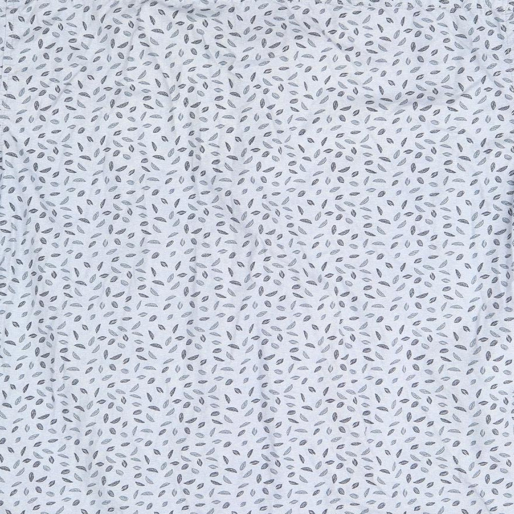 George Mens Blue  Cotton  Button-Up Size XL Collared