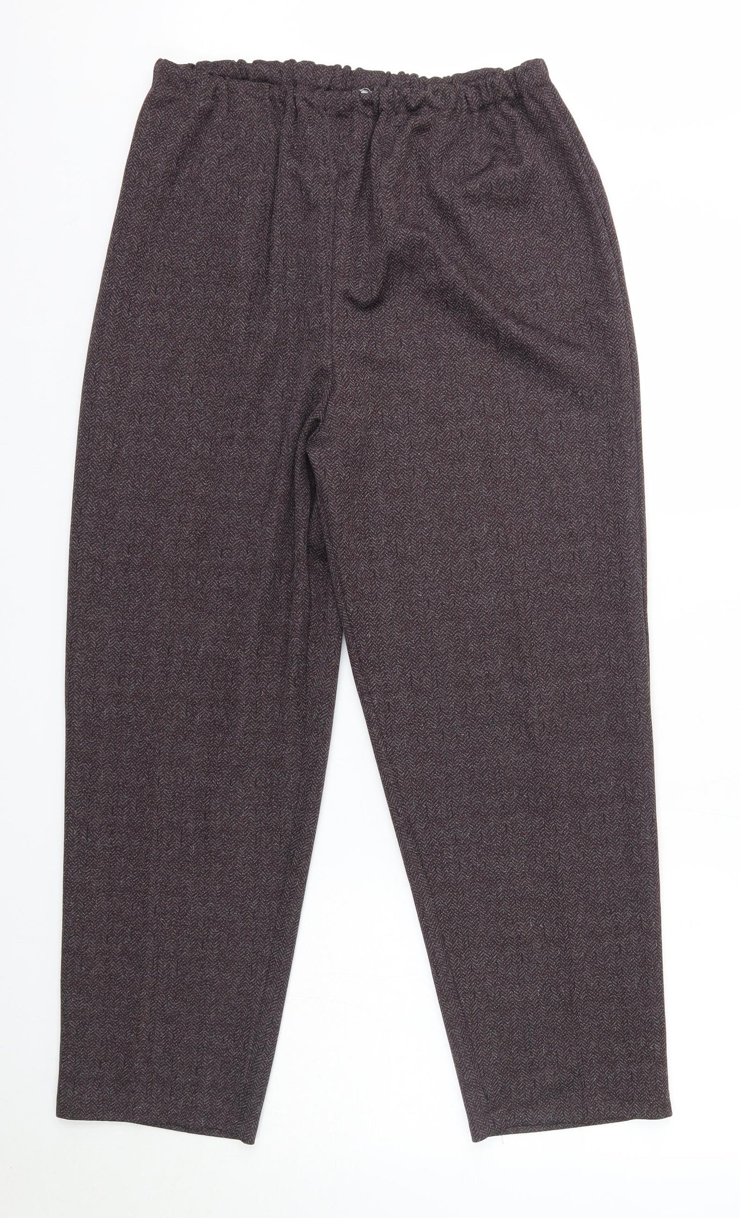 Womens UK Size 20 Preworn Regular Fit Dress Pants Purple Trousers