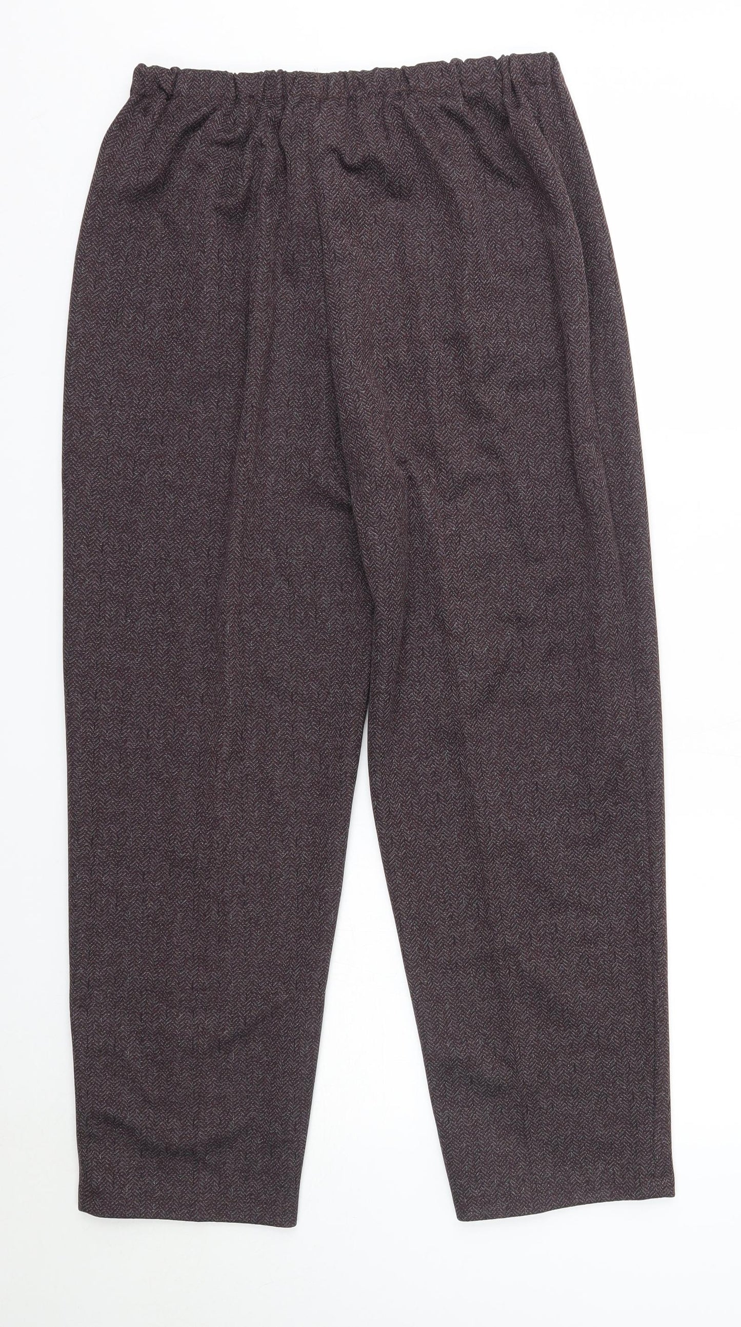 Womens UK Size 20 Preworn Regular Fit Dress Pants Purple Trousers