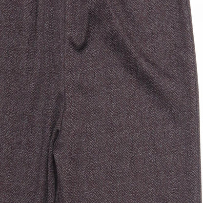 Womens UK Size 20 Preworn Regular Fit Dress Pants Purple Trousers