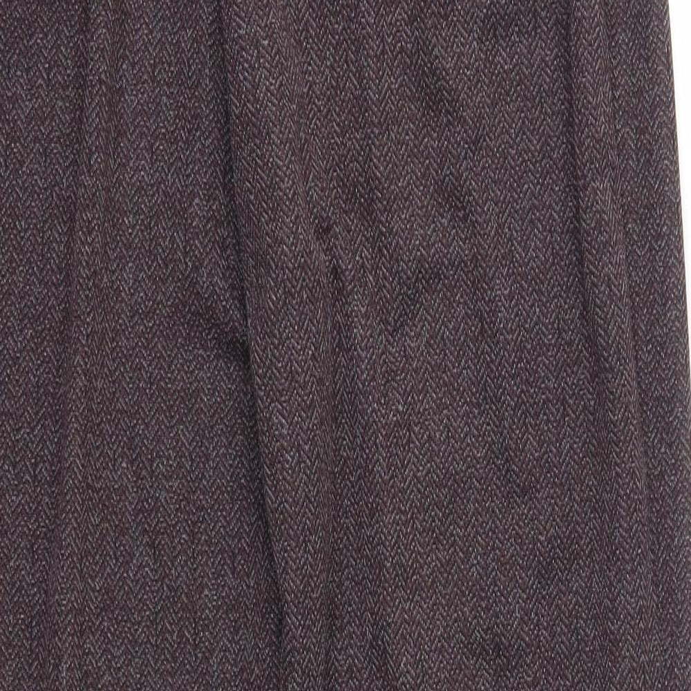 Womens UK Size 20 Preworn Regular Fit Dress Pants Purple Trousers