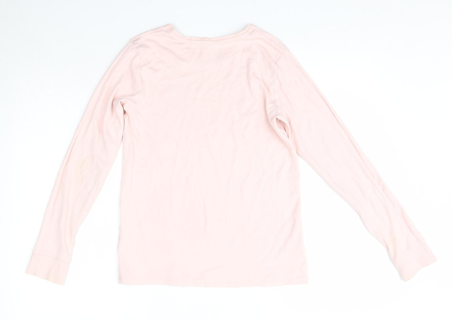 George Girls Pink  Cotton Basic Casual Size 13-14 Years Round Neck  - Pudsey Blush